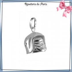 Pendentif casque de pompier argent - La Bijouterie de Paris
