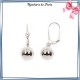 Boucles d'oreilles dormeuses boule en argent - 10 MM - La Bijouterie de Paris