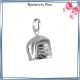 Pendentif casque de pompier argent - La Bijouterie de Paris