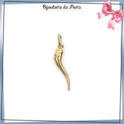 Pendentif piment plaqué or