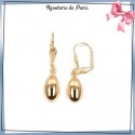 Boucles d'oreilles dormeuses goutte en plaqué or