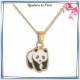 Collier panda plaqué or - La Bijouterie de Paris