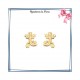 Boucles d'oreilles salamandre plaqué or - La Bijouterie de Paris