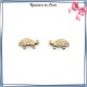 Boucles d'oreilles tortue plaqué or - La Bijouterie de Paris