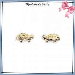 Boucles d'oreilles tortue plaqué or - La Bijouterie de Paris