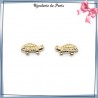 Boucles d'oreilles tortue plaqué or - La Bijouterie de Paris
