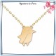 Collier pingouin plaqué or - La Bijouterie de Paris