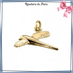 Pendentif le paille-en-queue plaqué or - La Bijouterie de Paris