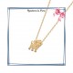 Collier filigrane en plaqué or 