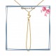 Collier filigrane en plaqué or 