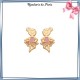 Boucles d'oreilles danseuses or 18 carats jaune 