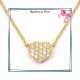 Collier filigrane en plaqué or 