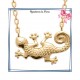 Collier filigrane en plaqué or 