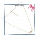 Collier filigrane en plaqué or 