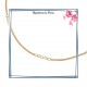 Collier filigrane en plaqué or 