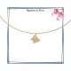 Collier filigrane en plaqué or 