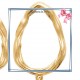 Collier filigrane en plaqué or 