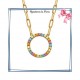 Collier filigrane en plaqué or 