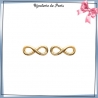 Boucles d'oreilles infini plaqué or