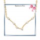 Collier filigrane en plaqué or 
