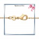 Collier filigrane en plaqué or 