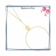Collier filigrane en plaqué or 