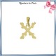 Collier filigrane en plaqué or 