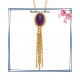 Collier filigrane en plaqué or 