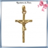 Crucifix plaqué or