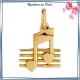 Collier filigrane en plaqué or 