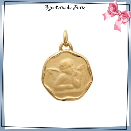 Médaille ange Raphaël plaqué or