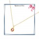 Collier filigrane en plaqué or 
