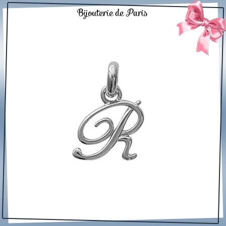 Pendentif initiale R argent