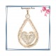 Collier filigrane en plaqué or 