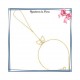 Collier filigrane en plaqué or 
