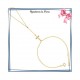 Collier filigrane en plaqué or 