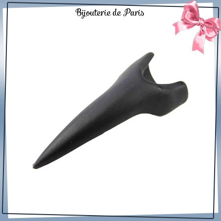 Bague d'ongle griffe noire 