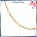 Bracelet barette en plaqué or