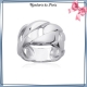 Bague maille argent