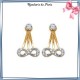 Bijoux lobes oreilles plaqué or et zirconiums infini - La Bijouterie de Paris