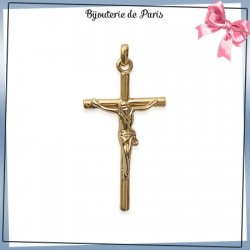 Crucifix plaqué or - La Bijouterie de Paris