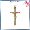 Crucifix plaqué or - La Bijouterie de Paris