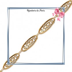 Bracelet filigrane en plaqué or - La Bijouterie de Paris