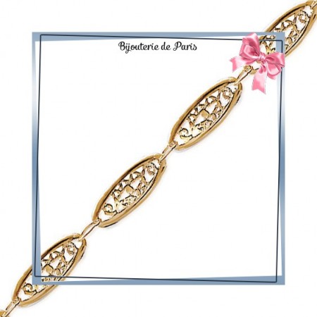 Bracelet filigrane en plaqué or - La Bijouterie de Paris
