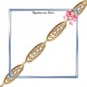 Bracelet filigrane en plaqué or