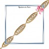 Bracelet filigrane en plaqué or - La Bijouterie de Paris