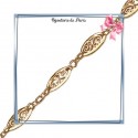 Bracelet filigrane en plaqué or