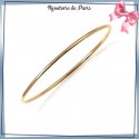 Bracelet jonc plaqué or fil rond - 2 MM - 66 MM