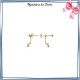 Bijoux lobes oreilles plaqué or et zirconiums infini - La Bijouterie de Paris