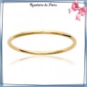 Bracelet jonc plaqué or fil rond - 4 MM - 66 MM
